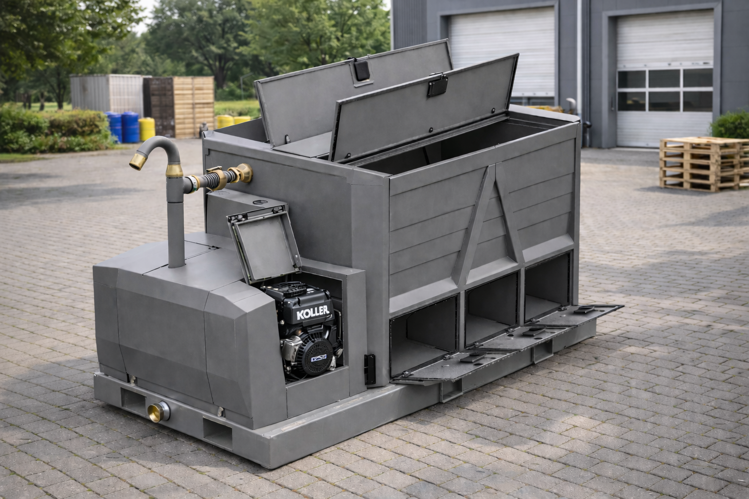 Pēc pasūtījuma Latvijā ražota profesionāla hidrosēšanas iekārta